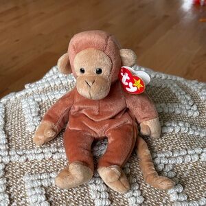 Ty Tan and Brown Monkey Plush